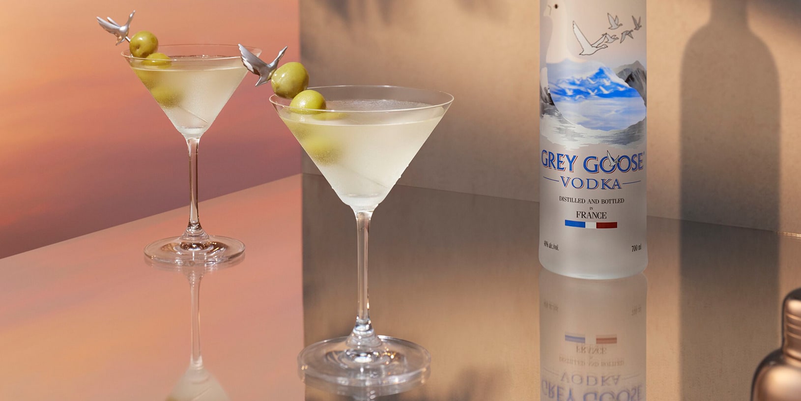 What are the three types of martini cocktails?